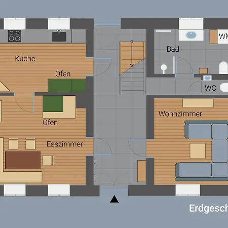 בית נופש Fergunna Direkt Am Kammweg Mit Sauna מריאנברג